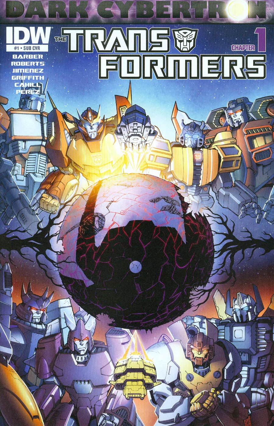 Transformers Dark Cybertron #1 Cover B Variant Casey Coller Subscription Cover (Dark Cybertron Part 1)