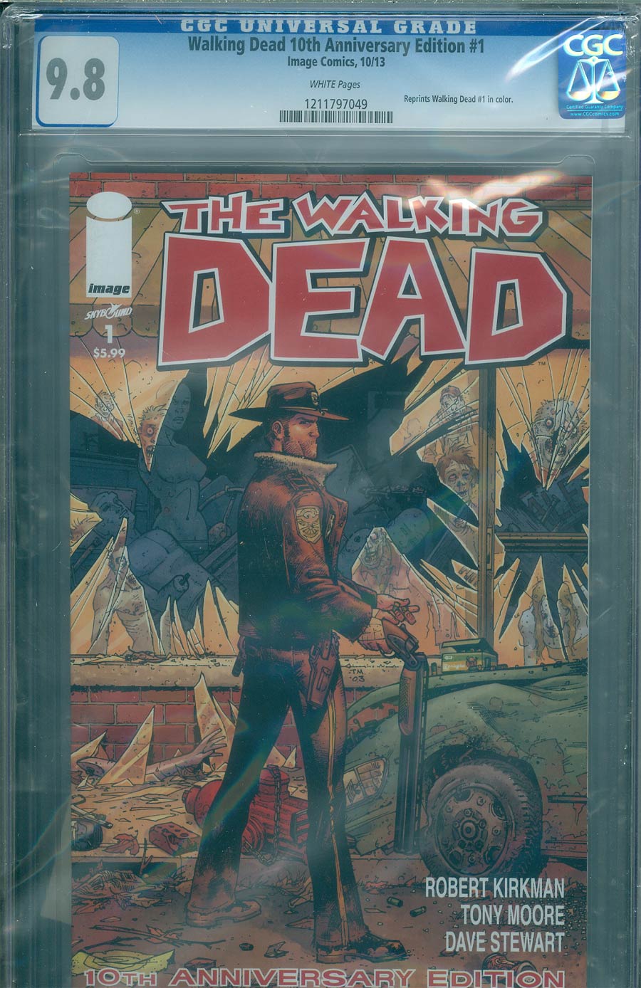 Walking Dead #1 Cover D DF 10th Anniversary Edition CGC 9.8