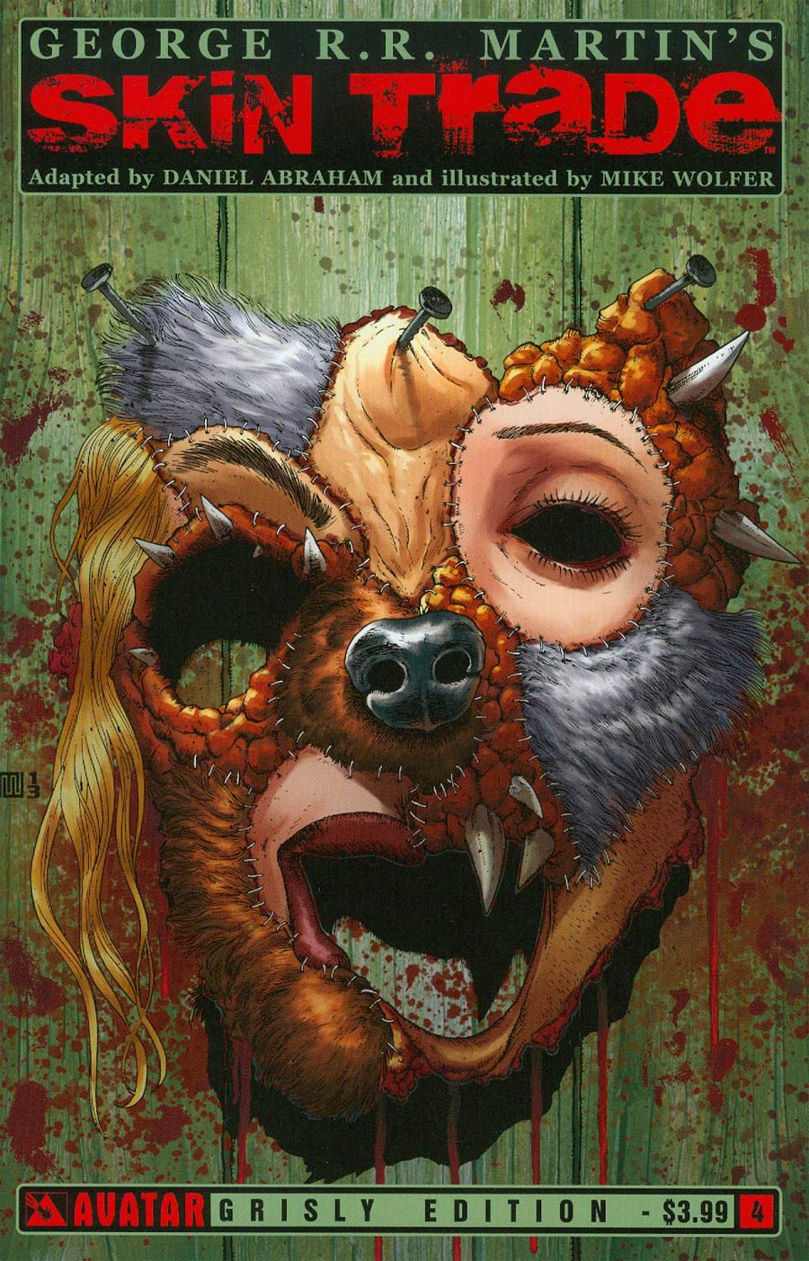 George RR Martins Skin Trade #4 Cover C Grisly Cover