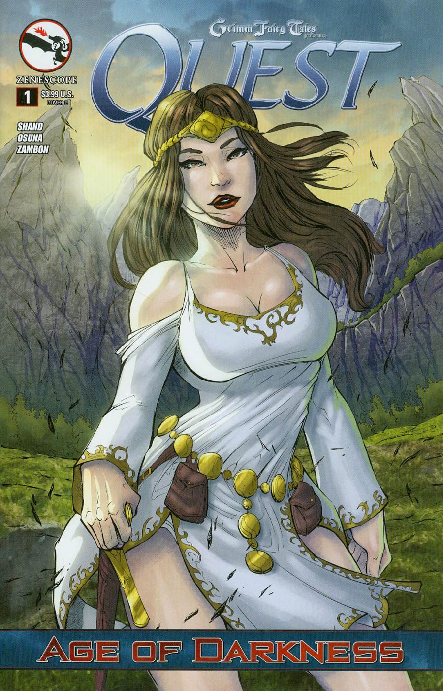 Grimm Fairy Tales Presents Quest #1 Cover C Giuseppe Cafaro (Age Of Darkness Tie-In)