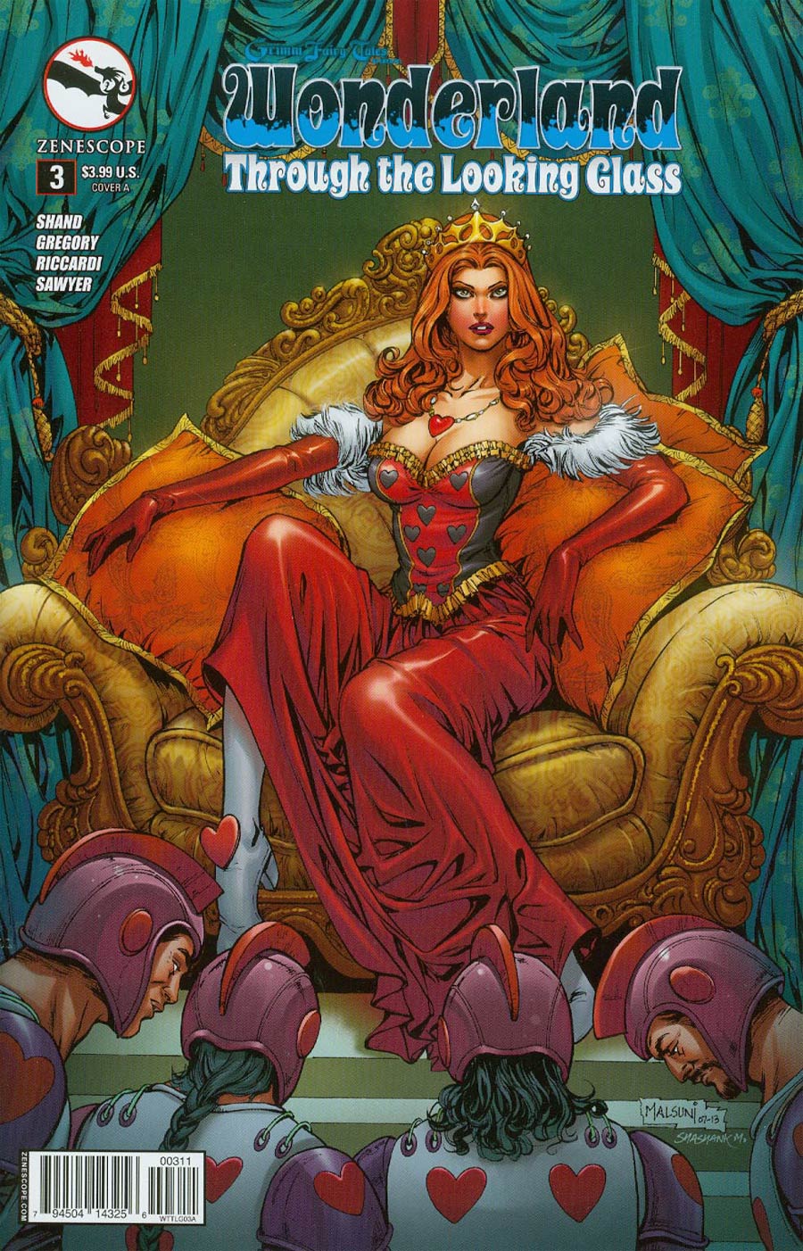 Cover C Grimm Fairy Tales Presents Wonderland Through the Looking Glass 2