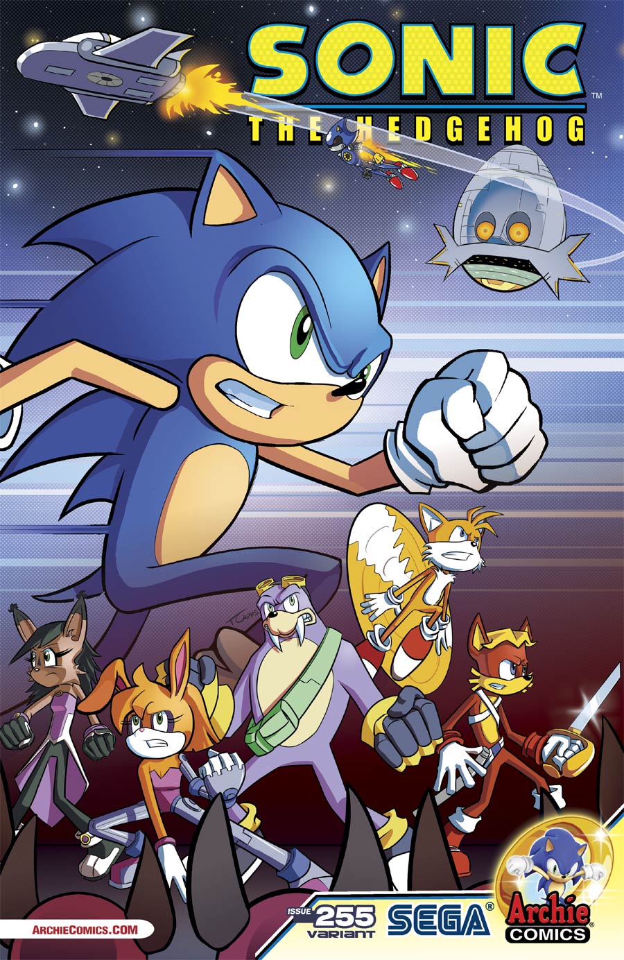 Sonic The Hedgehog Vol 2 #255 Cover B Variant Freedom Fighter Cover