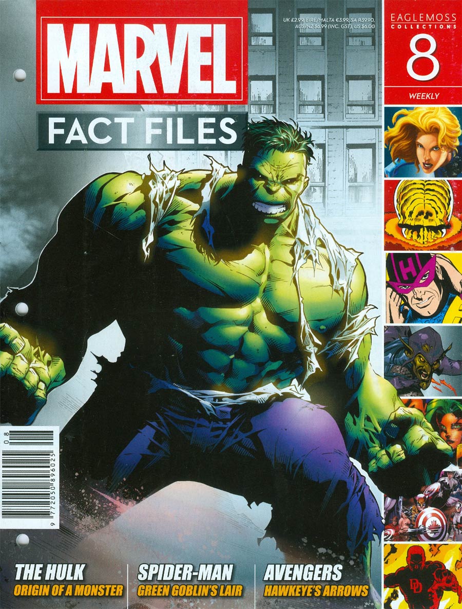 Marvel Fact Files #8 Hulk Cover