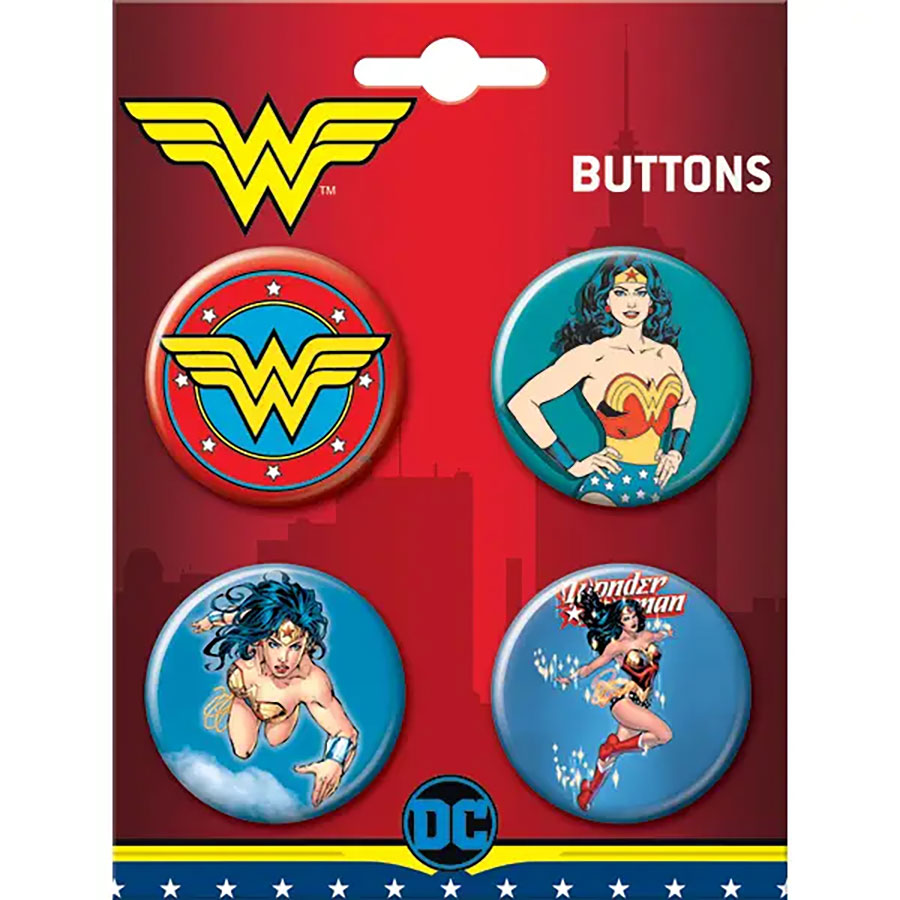 DC Comics 4-Button Set #10 Wonder Woman