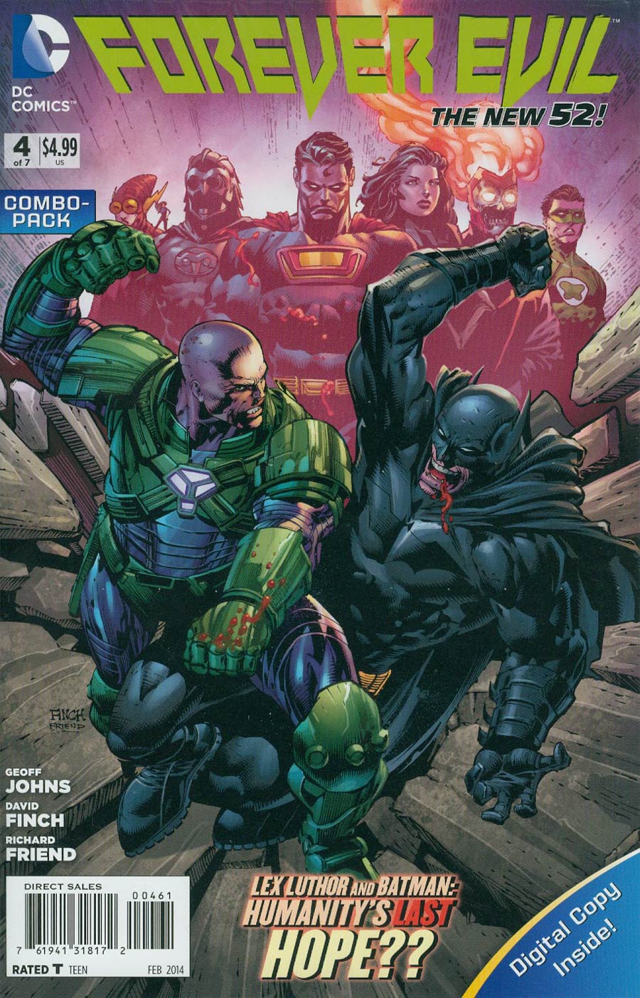 Forever Evil #4 Cover B Combo Pack With Polybag