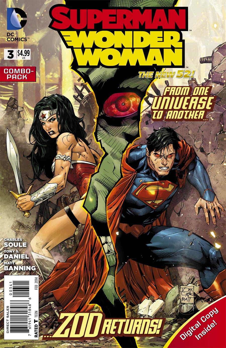 Superman Wonder Woman #3 Cover B Combo Pack With Polybag
