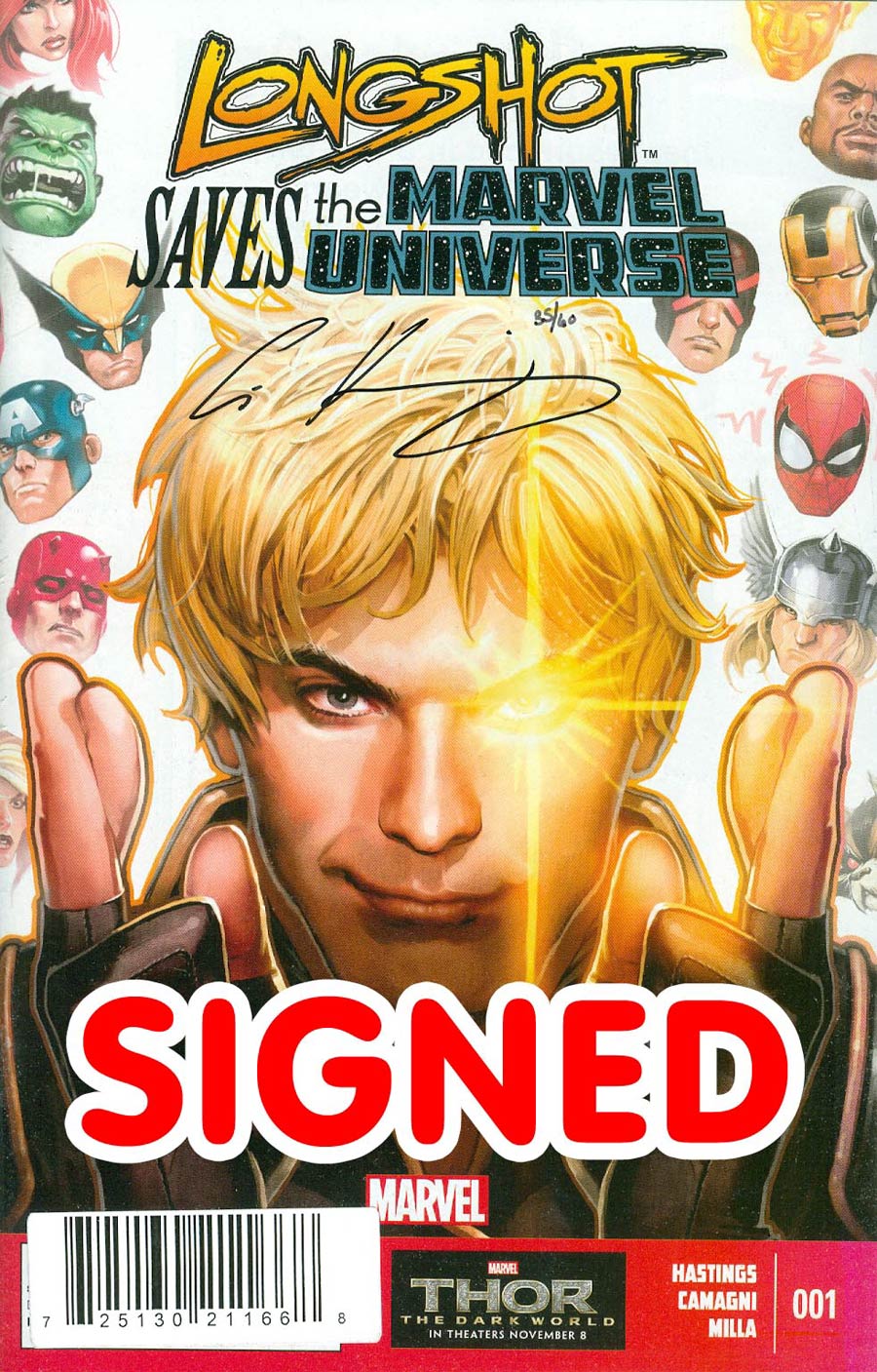 Longshot Saves The Marvel Universe #1 Cover C DF Signed By Christopher Hastings