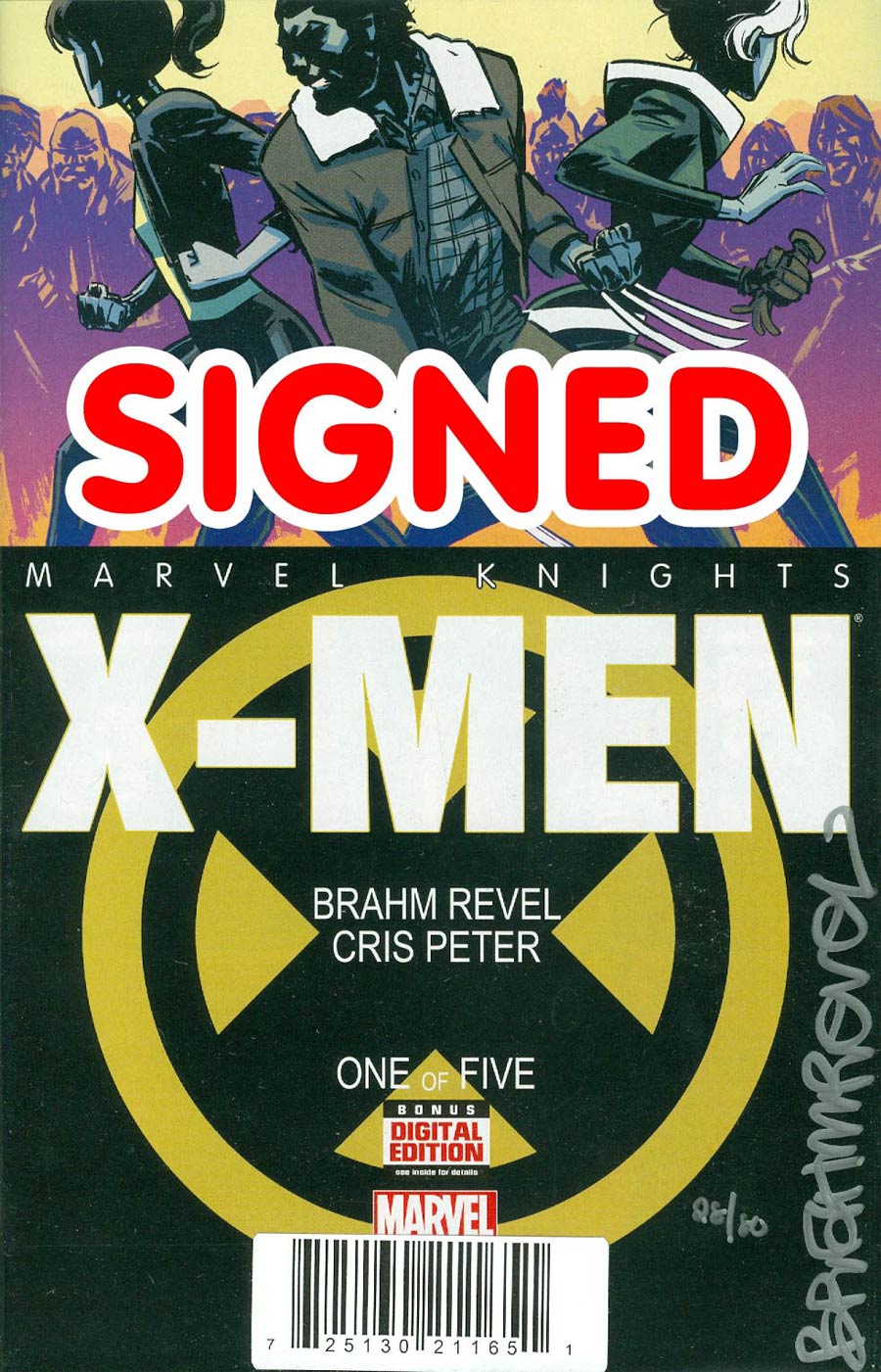 Marvel Knights X-Men #1 Cover C DF Signed By Brahm Revel