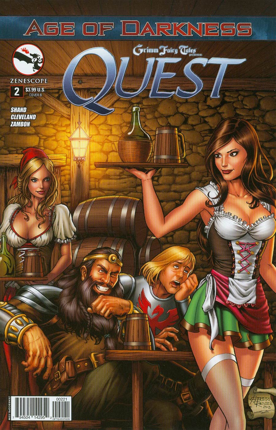 Grimm Fairy Tales Presents Quest #2 Cover B Alfredo Reyes (Age Of Darkness Tie-In)