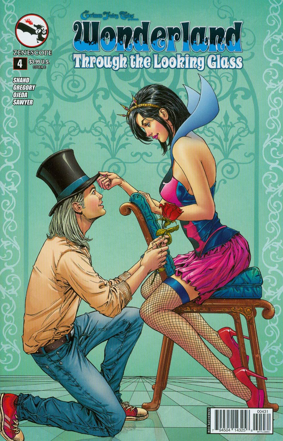 Grimm Fairy Tales Presents Wonderland Through The Looking Glass #4 Cover C Abhishek Malsuni