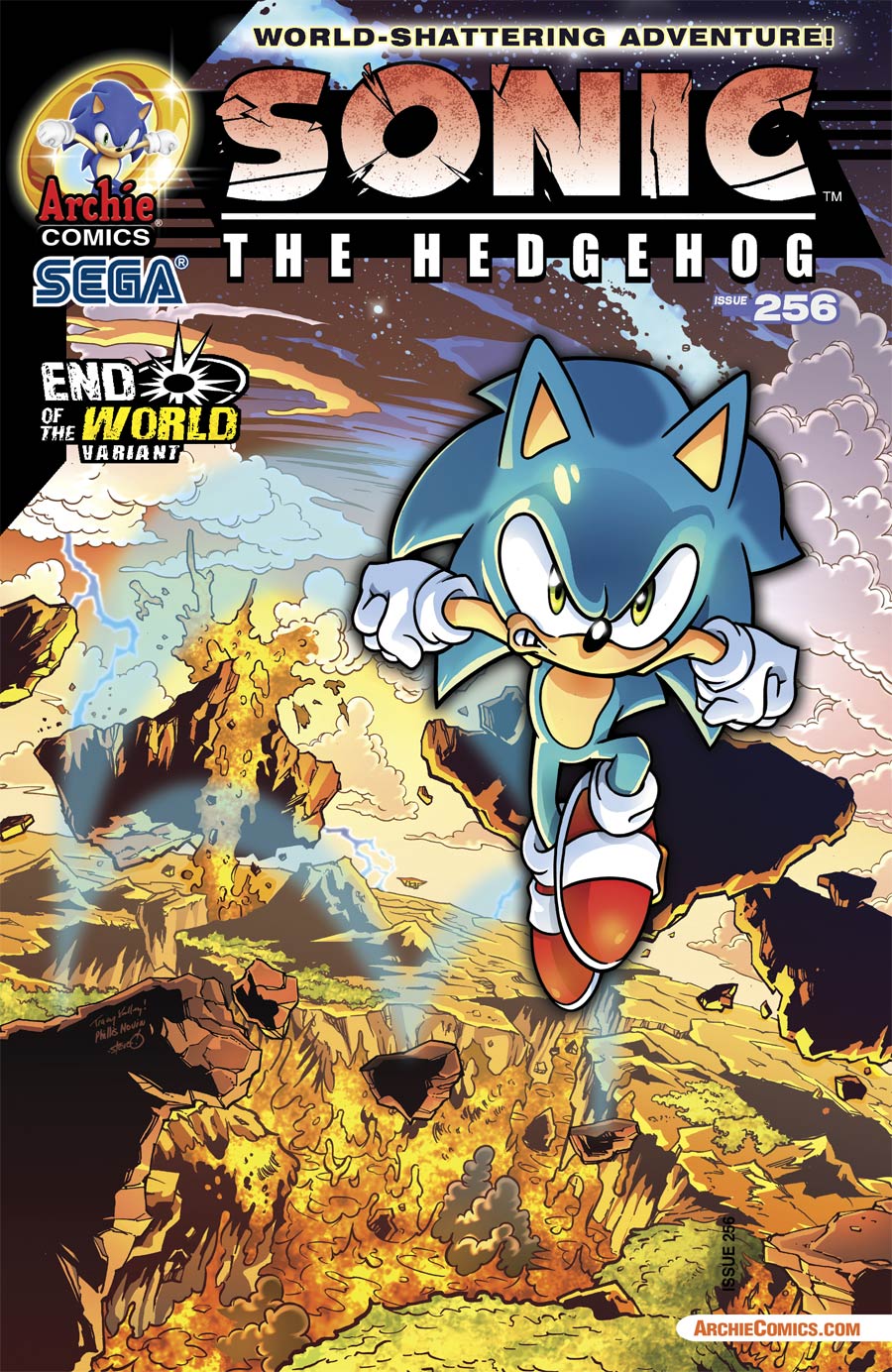 Sonic The Hedgehog Vol 2 #256 Cover B Variant End Of The World Cover