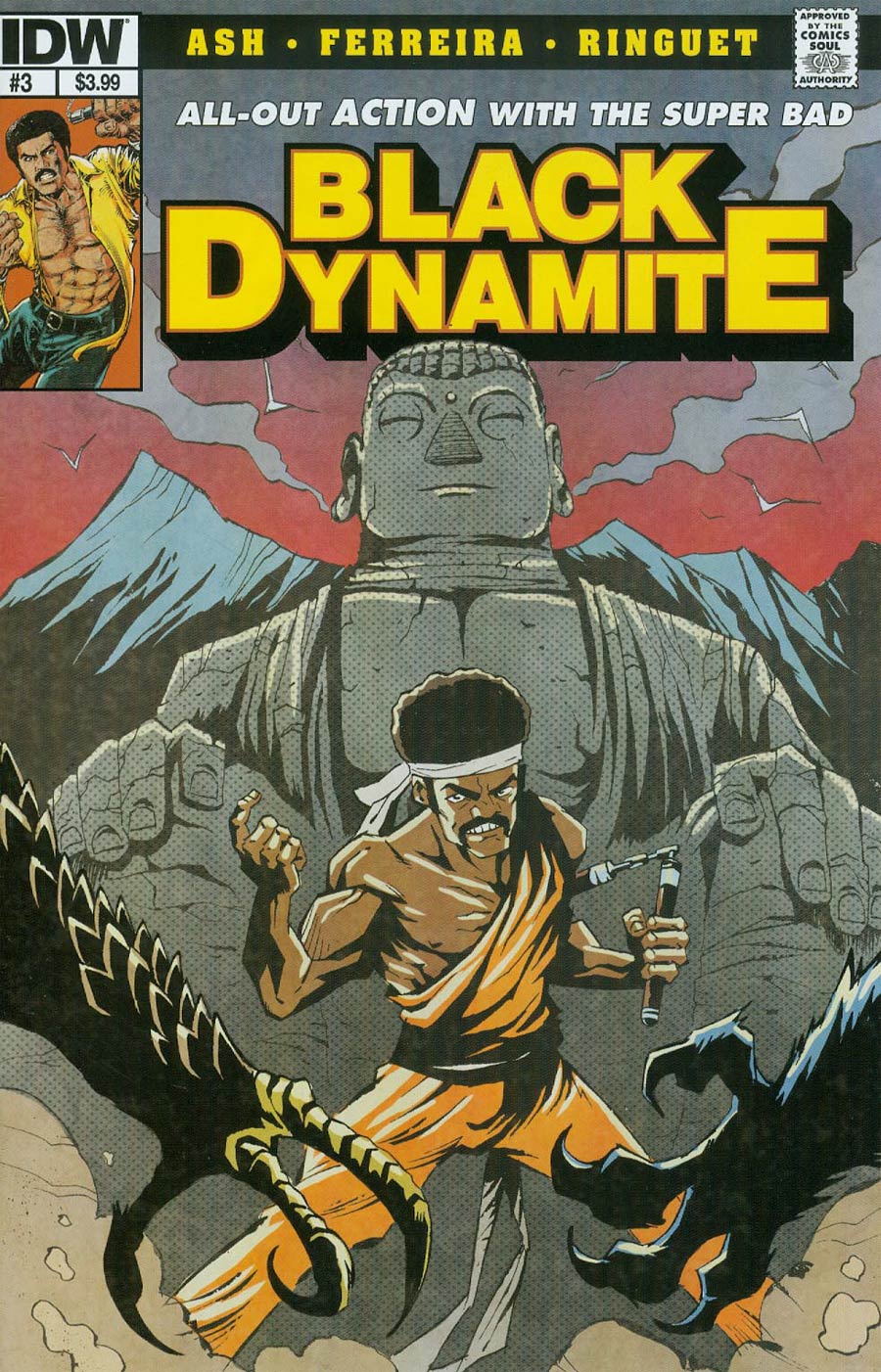 Black Dynamite #3 Cover A Regular Eric Battle Cover