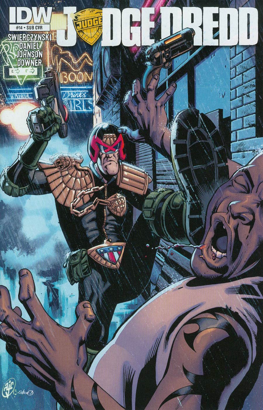 Judge Dredd Vol 4 #14 Cover B Variant Andrew Currie Subscription Cover