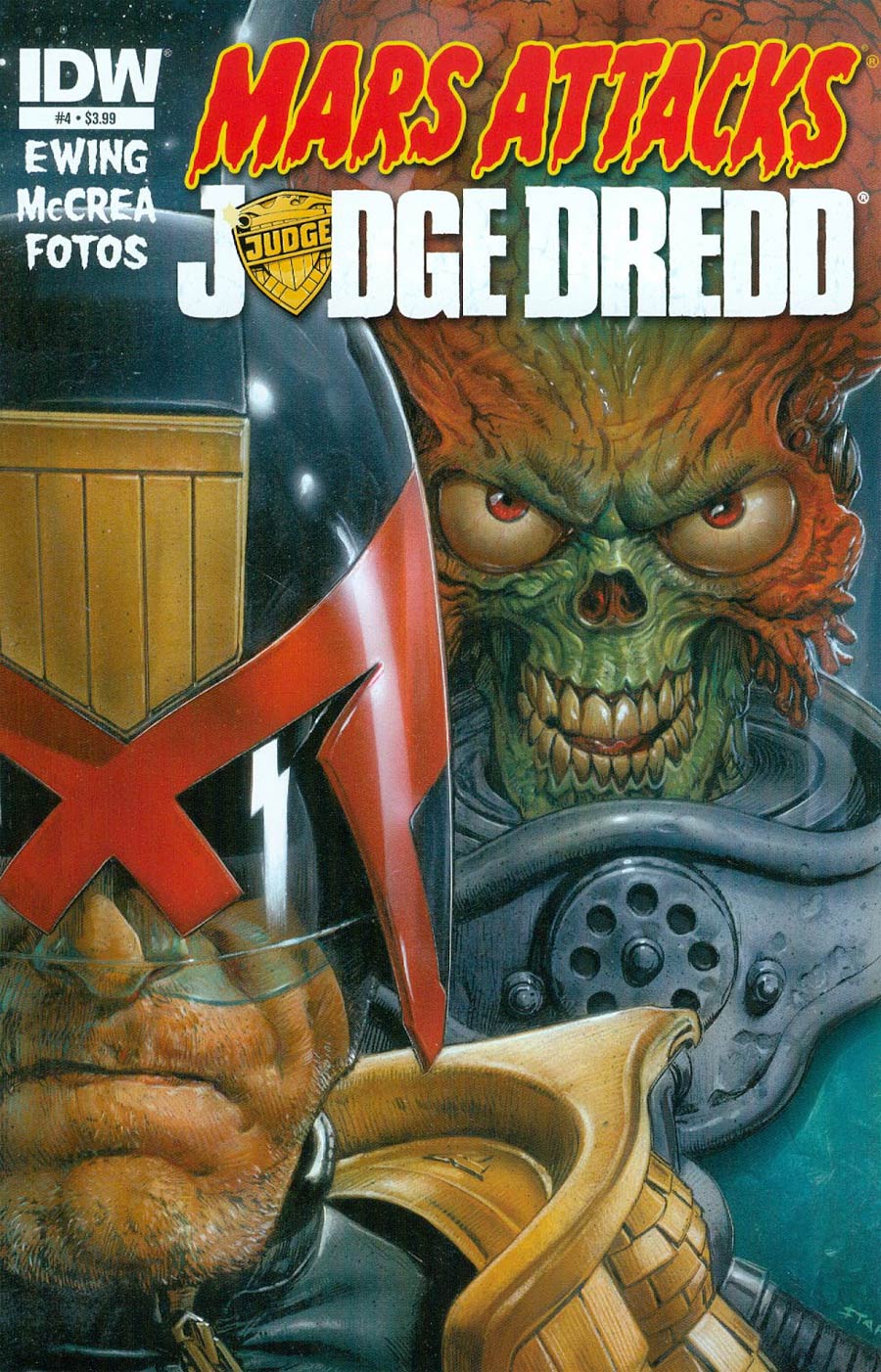 Mars Attacks Judge Dredd #4 Cover A Regular Greg Staples Cover