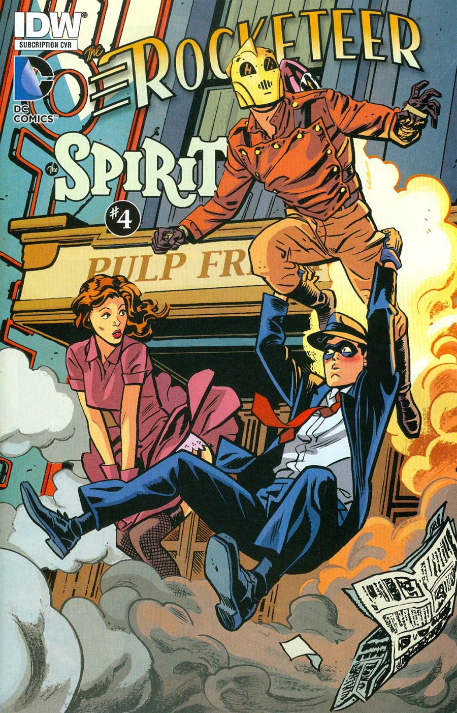 Rocketeer Spirit Pulp Friction #4 Cover B Variant Chris Samnee Subscription Cover