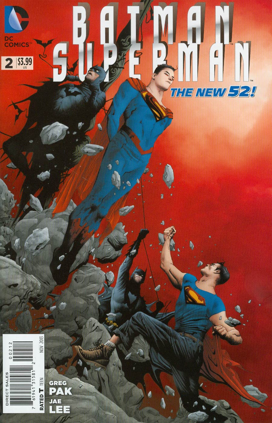 Batman Superman #2 Cover F 2nd Ptg Regular Jae Lee Cover