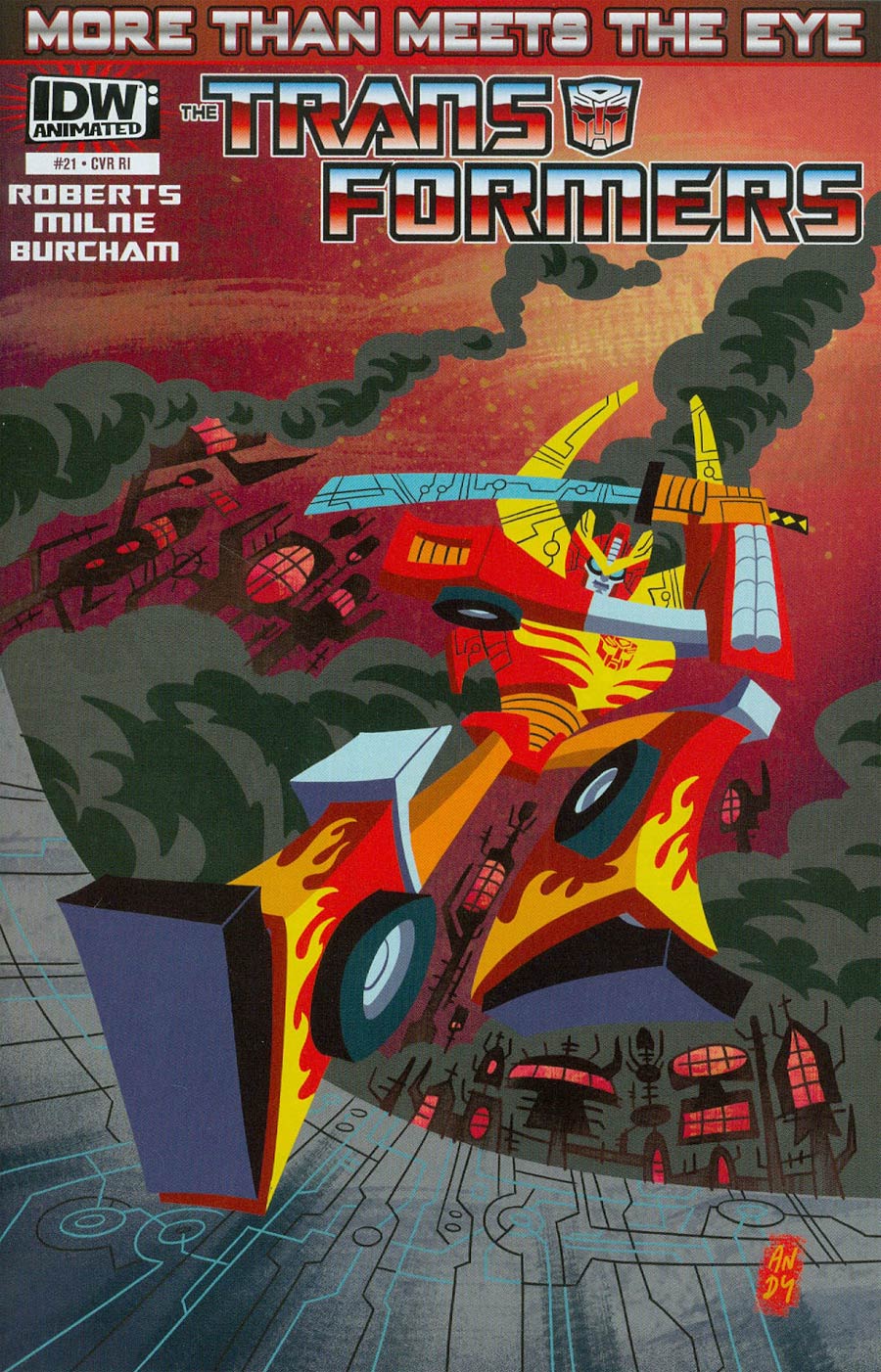 Transformers More Than Meets The Eye #21 Cover C Incentive Andy Suriano IDW Gets Animated Variant Cover