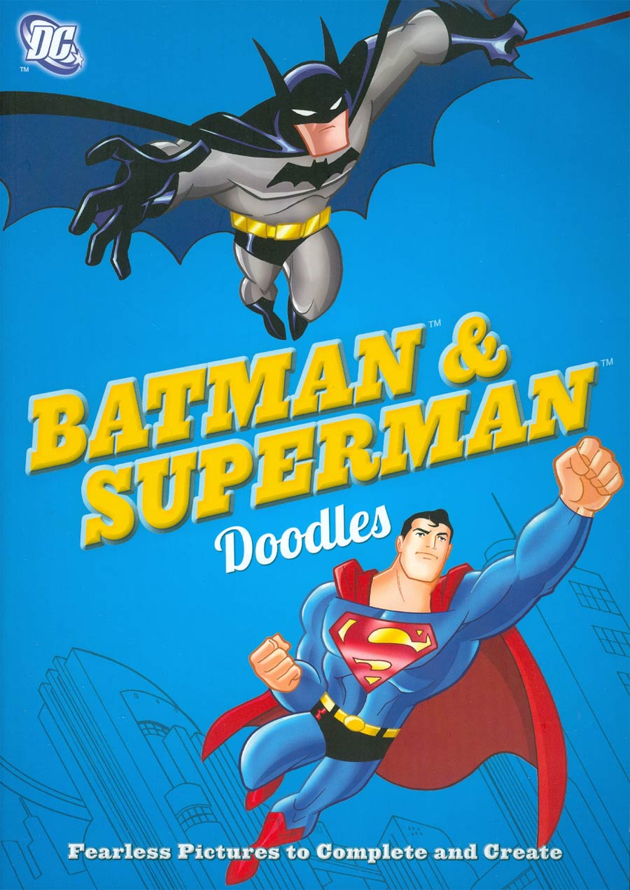 DC Comics Batman & Superman Doodles TP