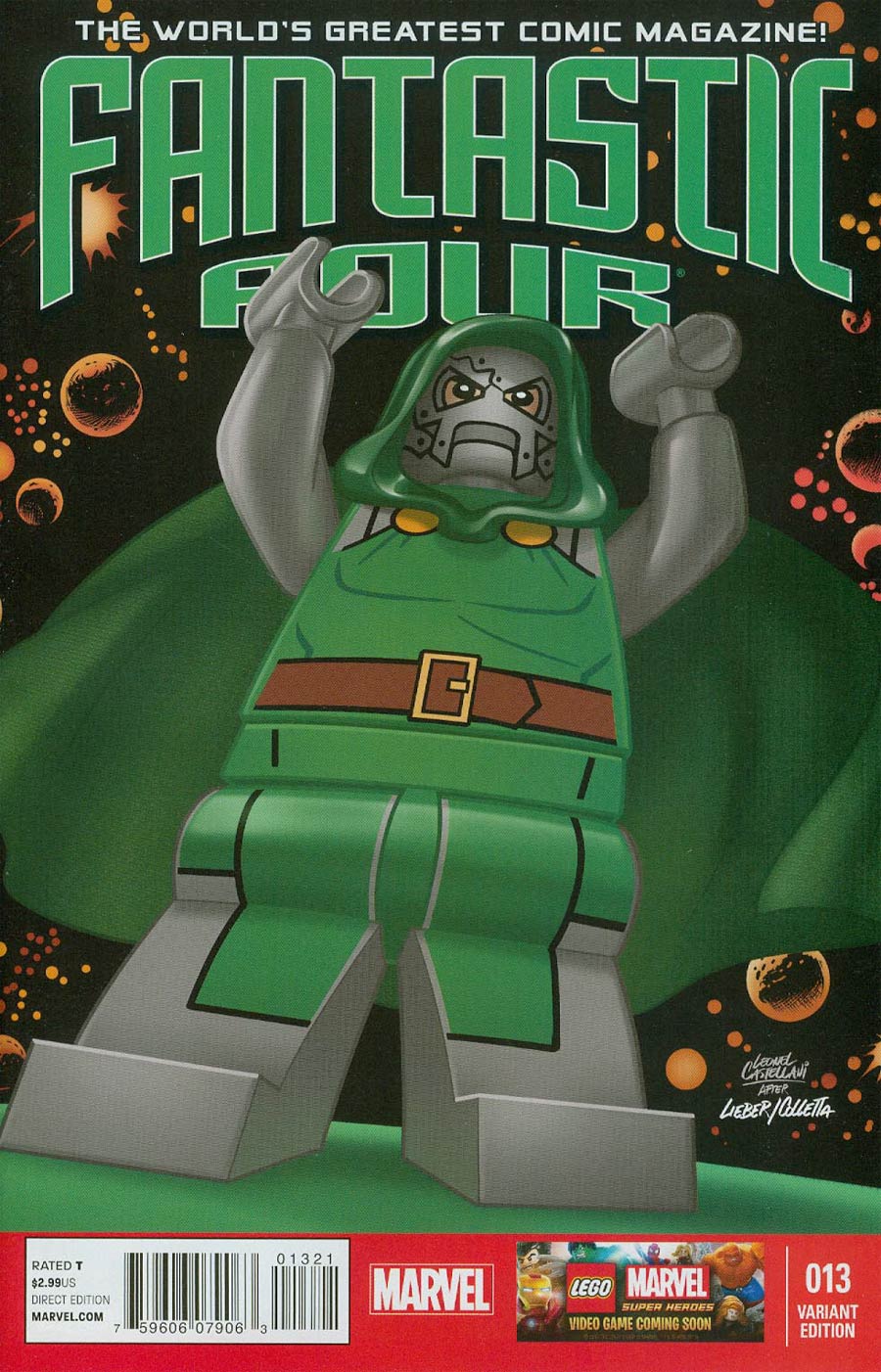 Fantastic Four Vol 4 #13 Cover B Incentive Leonel Castellani Lego Color Variant Cover