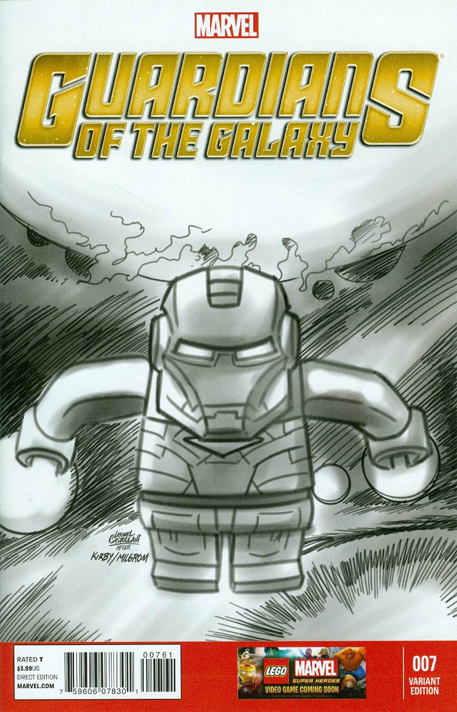 Guardians Of The Galaxy Vol 3 #7 Cover F Incentive Leonell Castellan Lego Sketch Variant Cover