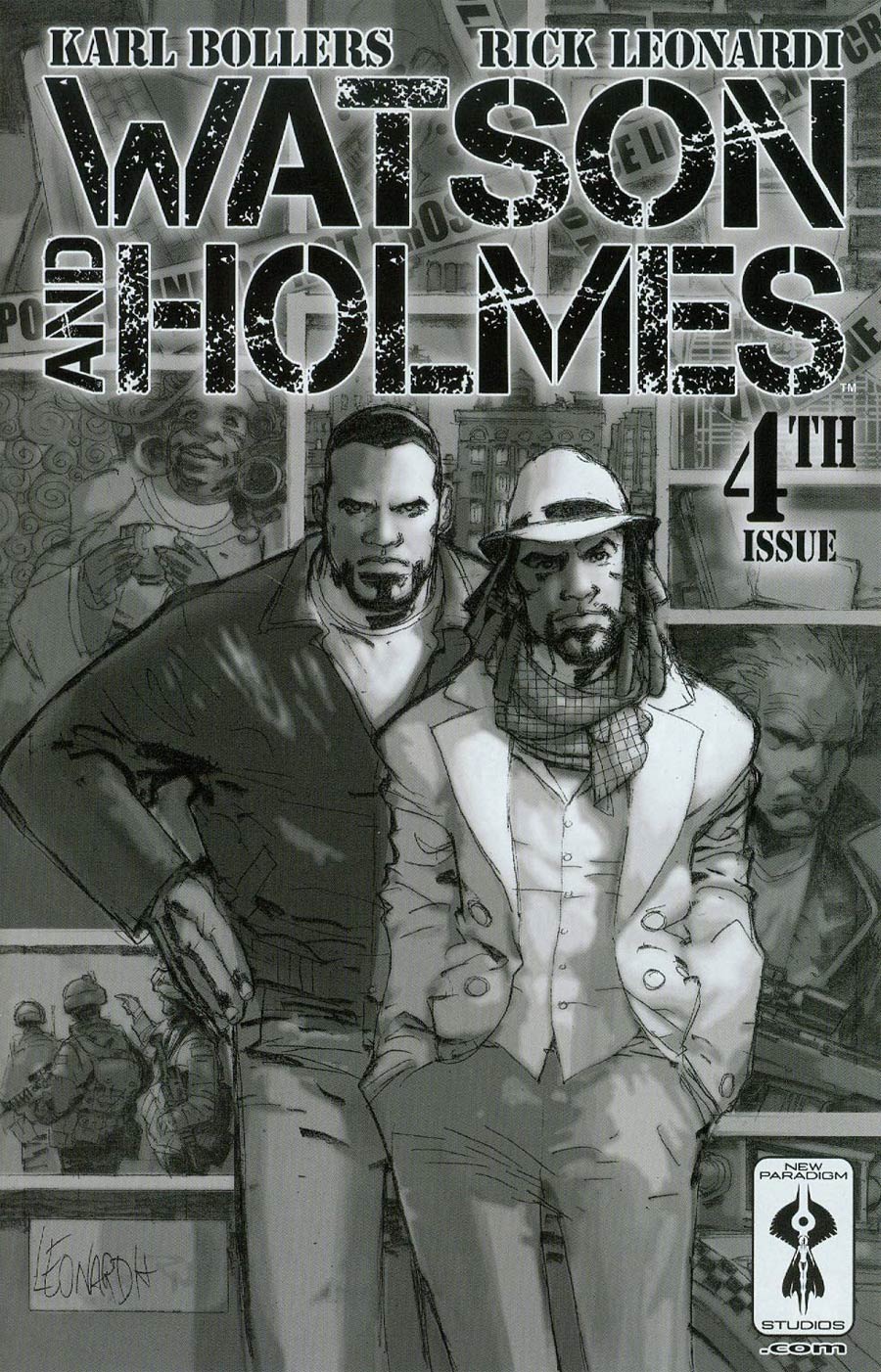 Watson And Holmes #4 Cover B Regular Rick Leonardi Black & White Cover