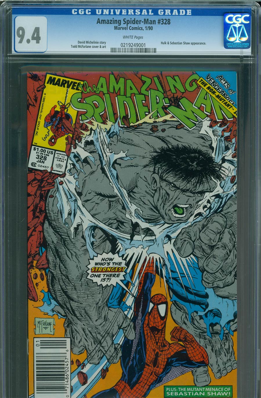 Amazing Spider-Man #328 Cover B CGC 9.4 
