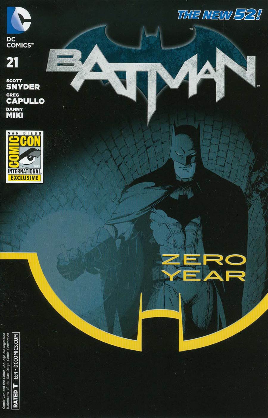 Batman Vol 2 #21 Cover G Year Zero 2013 San Diego Comic-Con Exclusive Variant Cover (Batman Zero Year Tie-In)