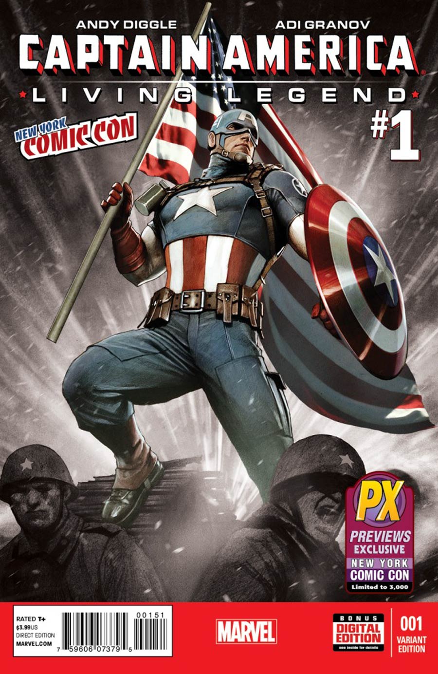 Captain America Living Legend #1 Cover D NYCC Previews Exclusive Adi Granov Cover