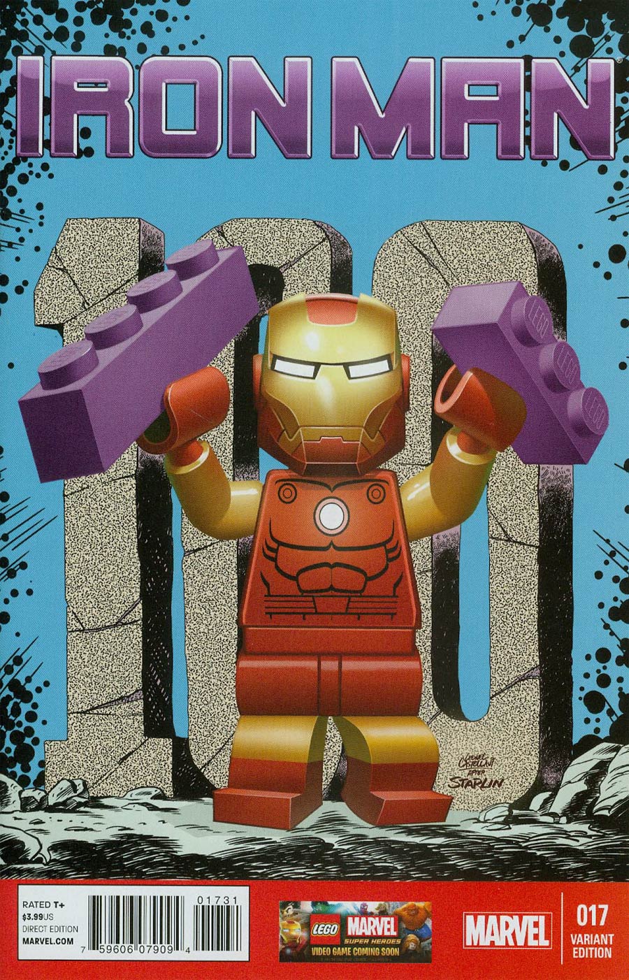 Iron Man Vol 5 #17 Cover C Incentive Leonel Castellani Lego Color Variant Cover