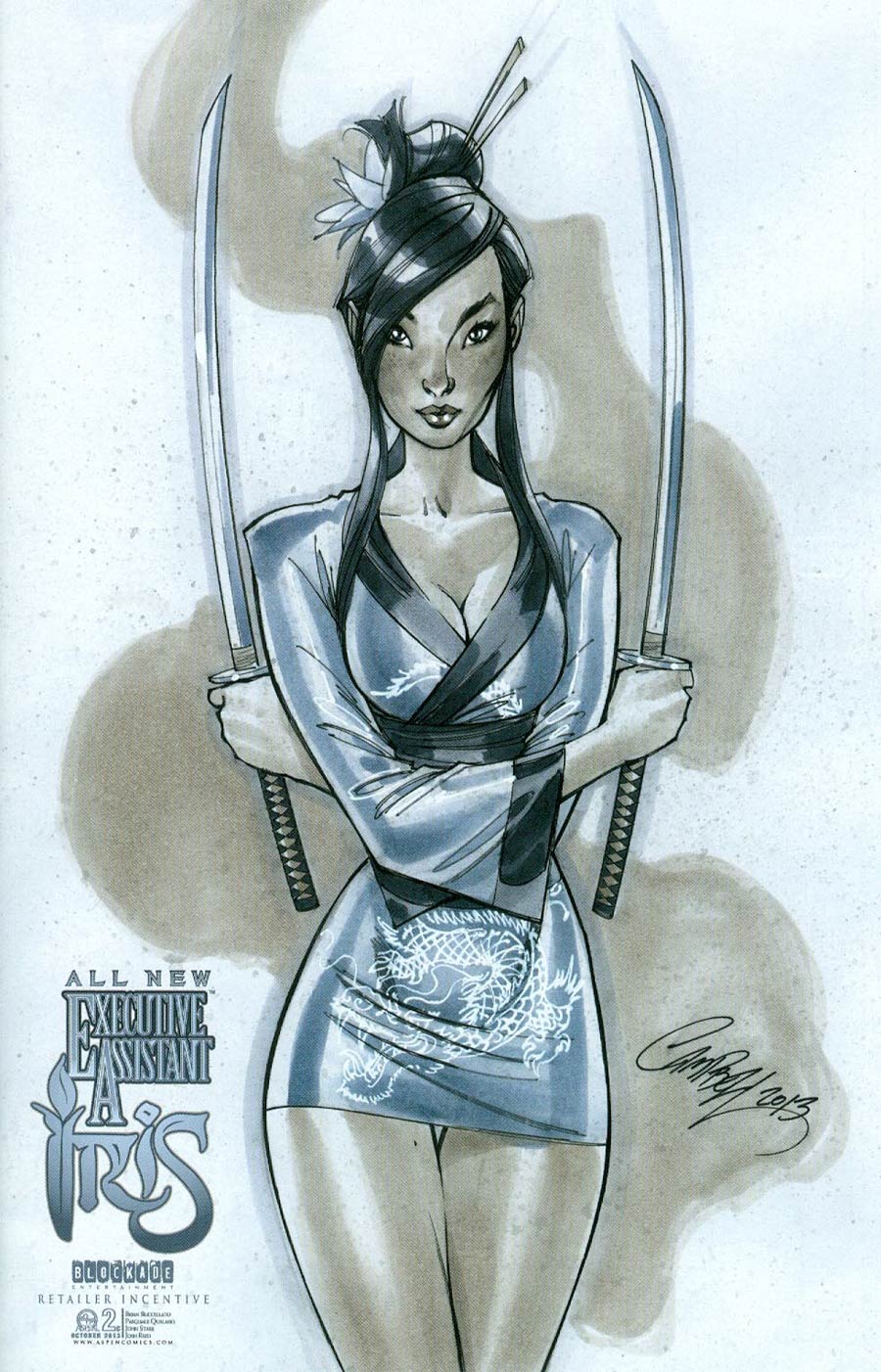 All New Executive Assistant Iris #2 Cover D Incentive J Scott Campbell Sketch Variant Cover
