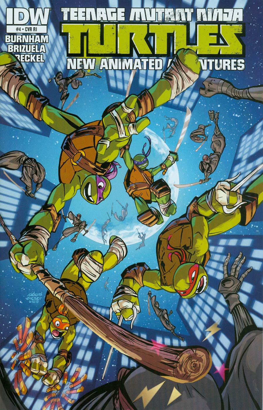 Teenage Mutant Ninja Turtles New Animated Adventures #4 Cover B Incentive Adam Archer Variant Cover