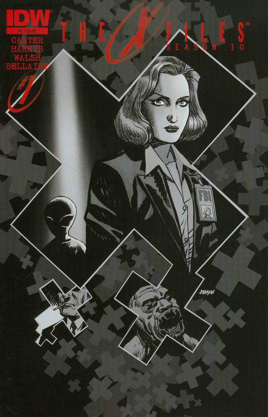 X-Files Season 10 #1 Cover H 4th Ptg