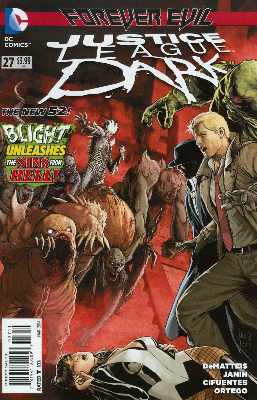 Justice League Dark #27 Cover A Regular Mikel Janin Cover (Forever Evil Tie-In)