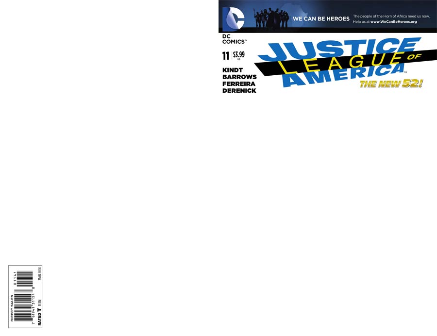 Justice League Of America Vol 3 #11 Cover B Variant We Can Be Heroes Blank Cover (Forever Evil Tie-In)