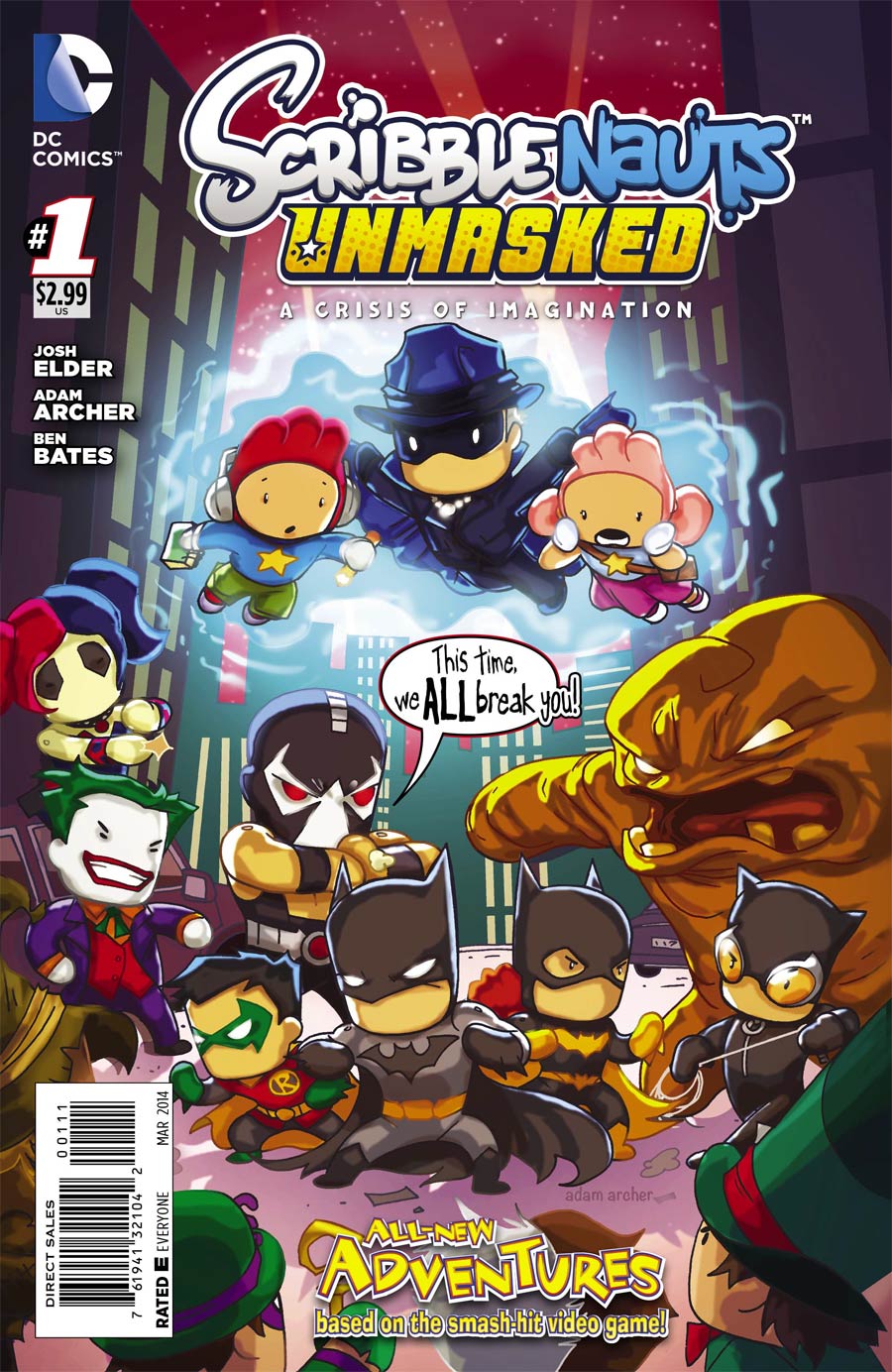 Scribblenauts Unmasked Crisis Of Imagination #1 Cover A Regular Adam Archer Cover