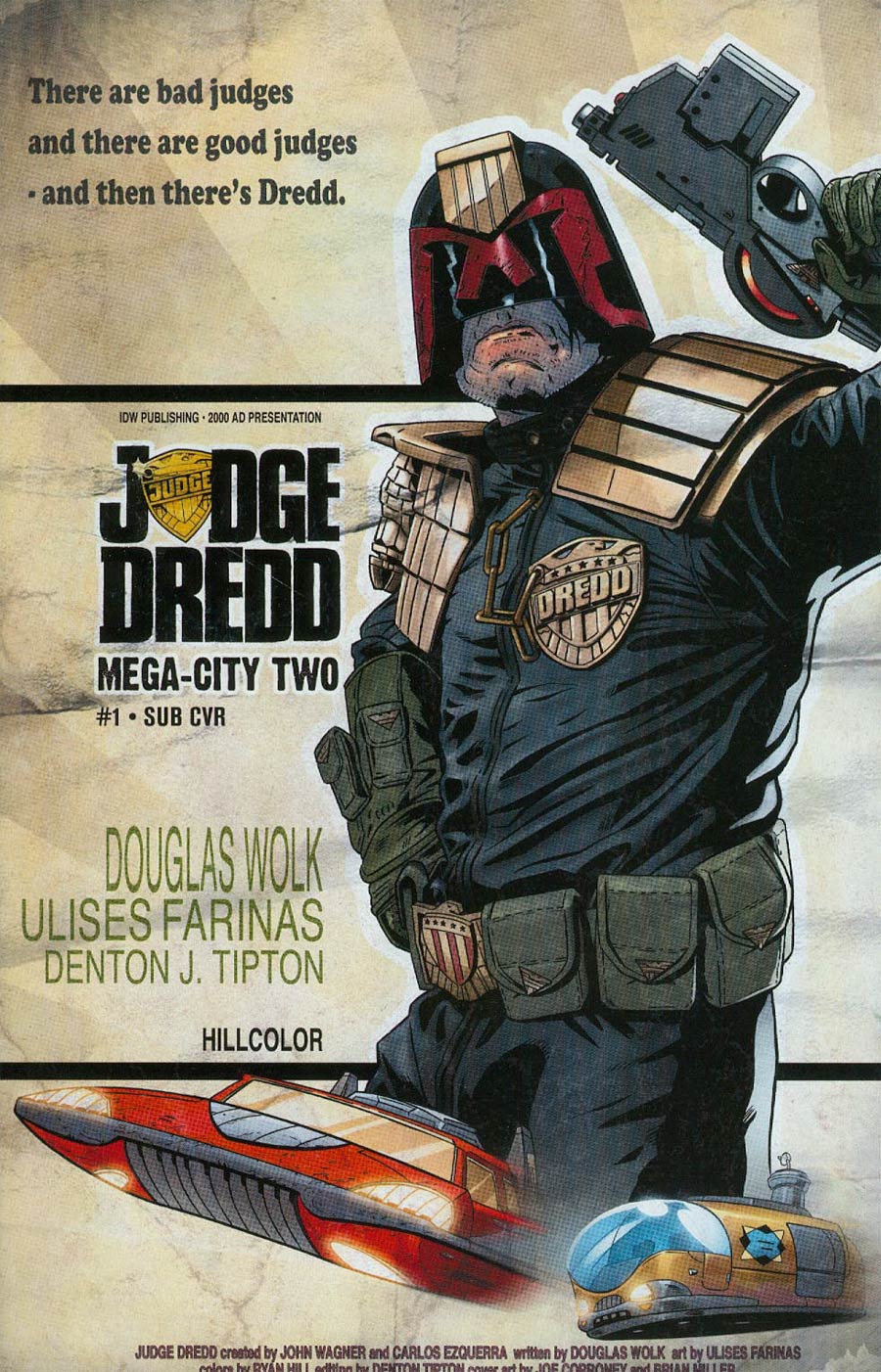 Judge Dredd Mega-City Two #1 Cover B Variant Joe Corroney Subscription Cover