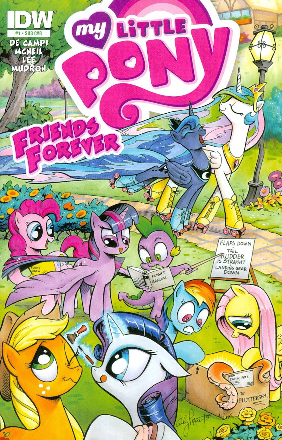 My Little Pony Friends Forever #1 Cover B Variant Andy Price Subscription Cover