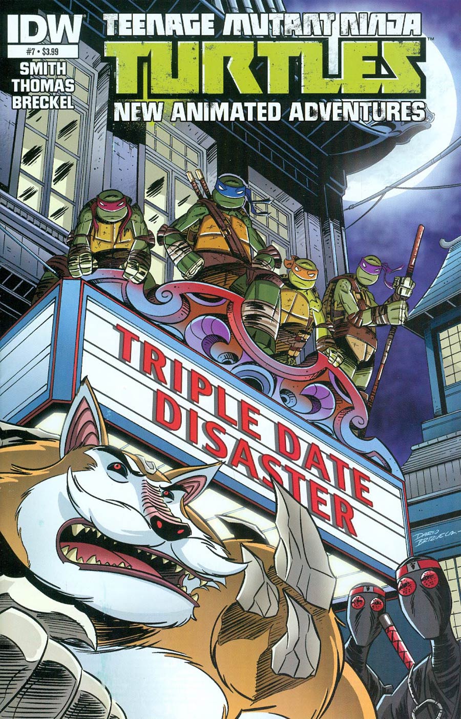 Teenage Mutant Ninja Turtles New Animated Adventures #7 Cover A Regular Dario Brizuela Cover