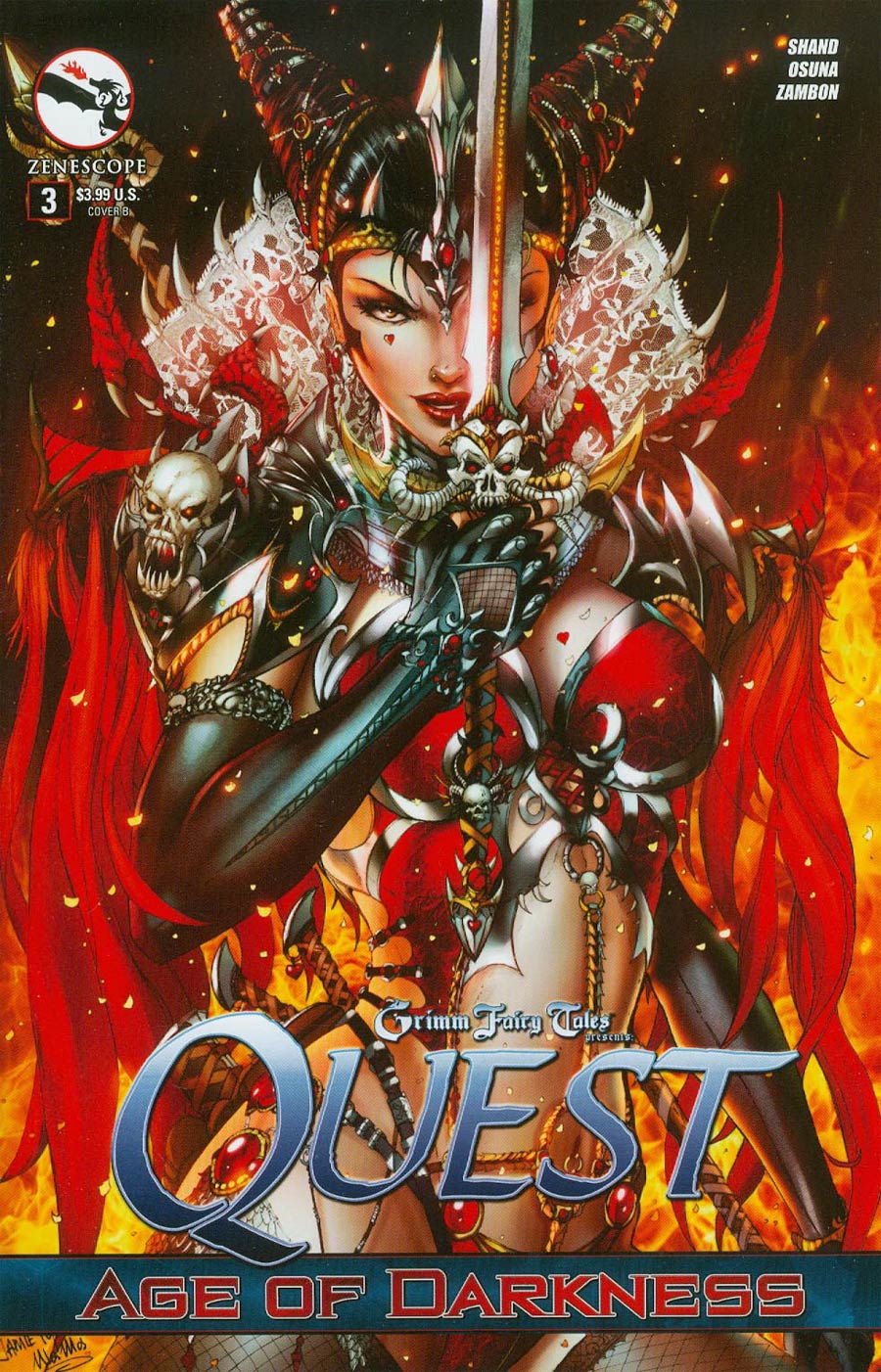 Grimm Fairy Tales Presents Quest #3 Cover B Jamie Tyndall (Age Of Darkness Tie-In)
