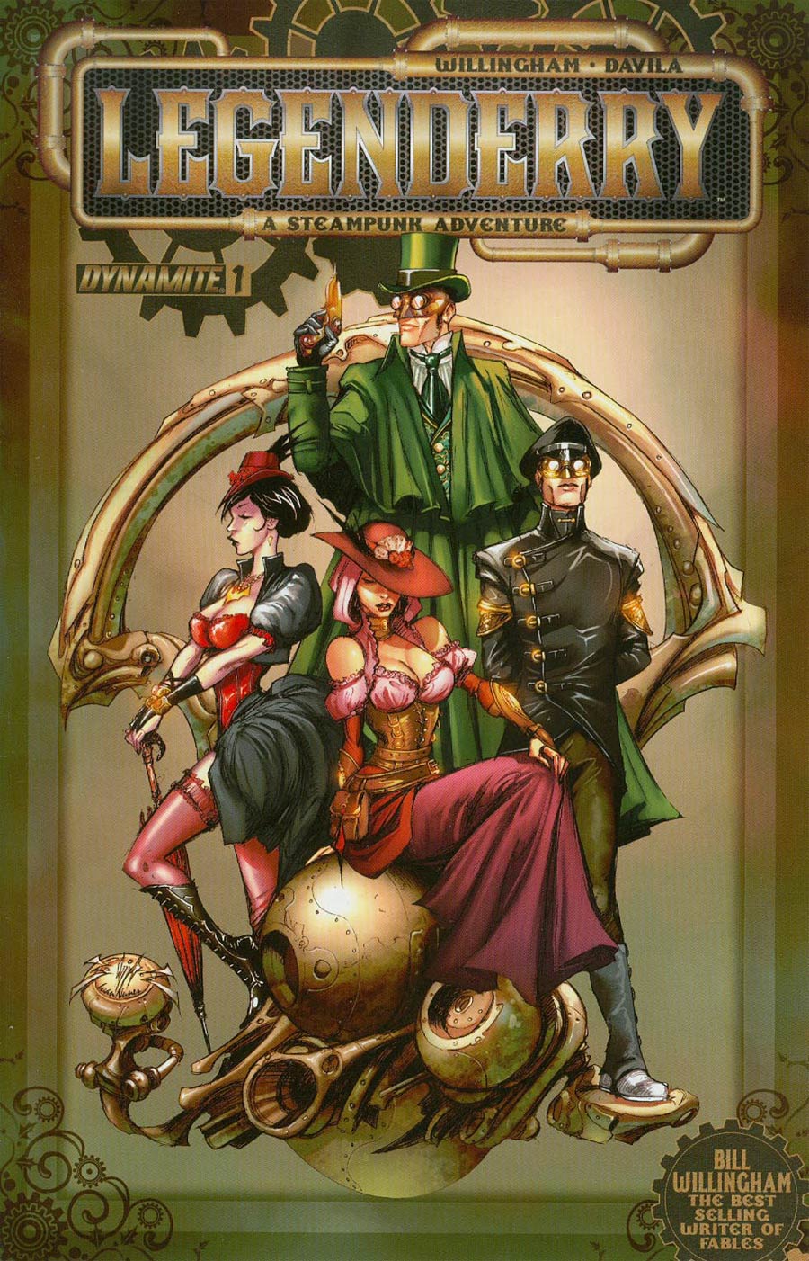 Legenderry A Steampunk Adventure #1 Cover A Regular Joe Benitez Cover