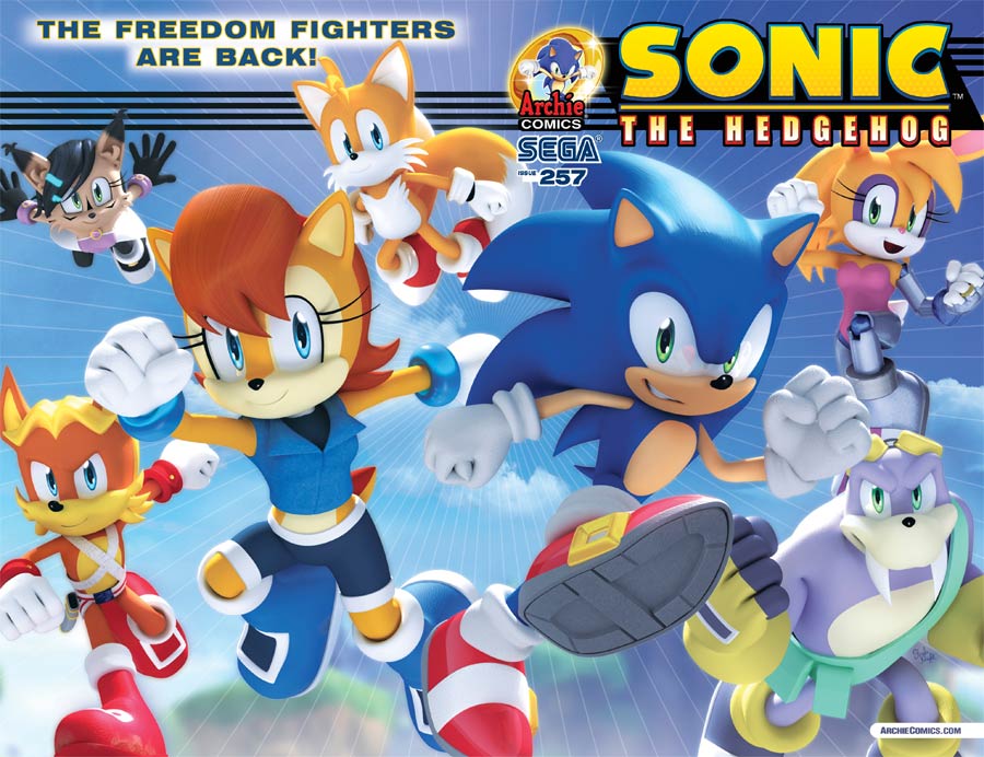 Sonic The Hedgehog Vol 2 #257 Cover A Regular Freedom Fighters Cover