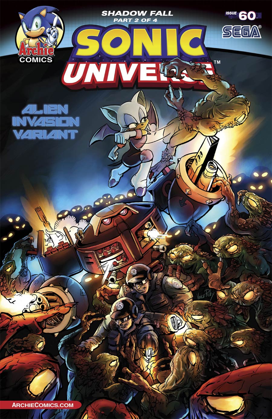 Sonic Universe #60 Cover B Variant Alien Invasion Cover
