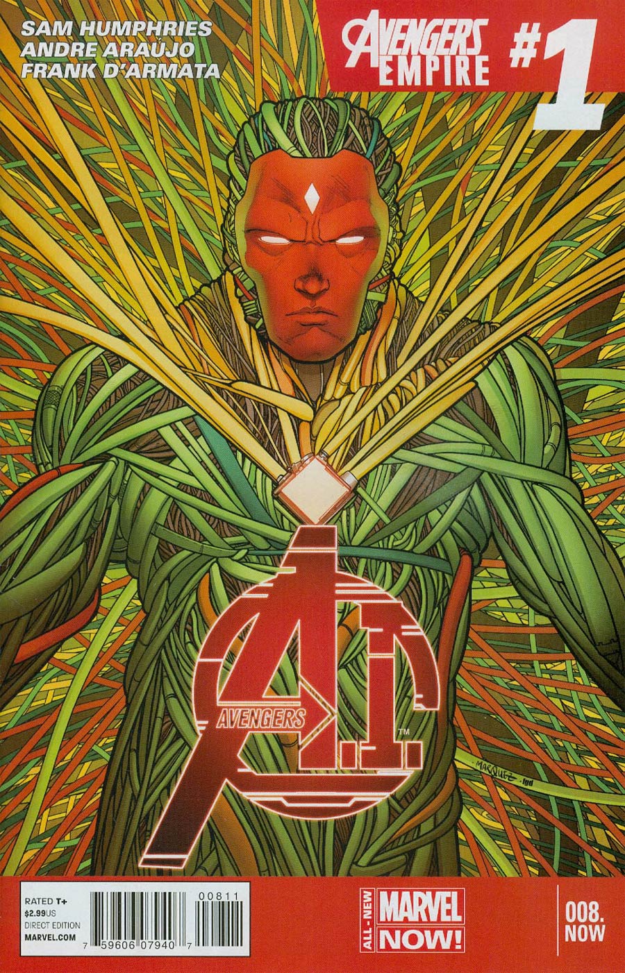 Avengers AI #8.NOW Cover A 1st Ptg Regular Dave Marquez Cover