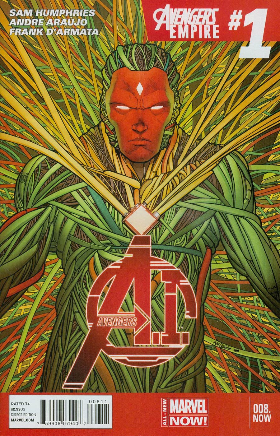 Avengers AI #8 NOW Cover A 1st Ptg Regular Dave Marquez Cover