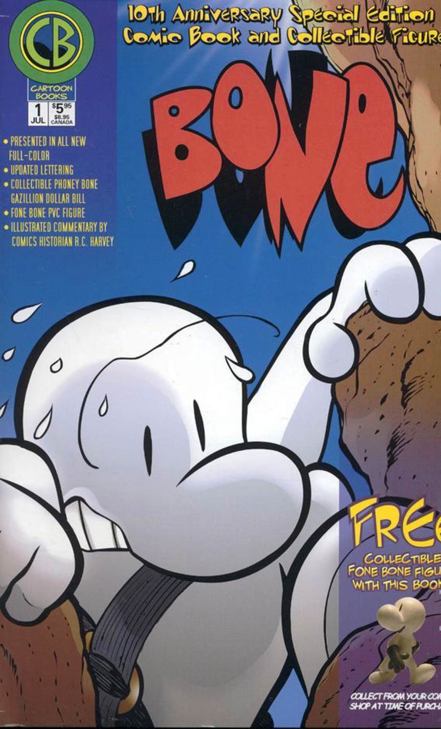 Bone #1 Cover J Tenth Anniversary Edition With Figure