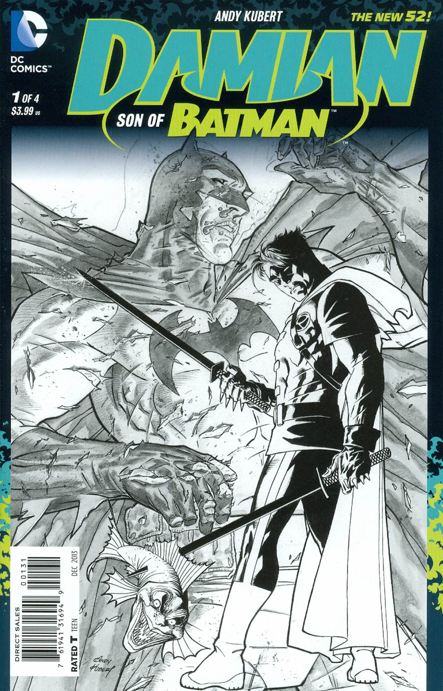 Damian Son Of Batman #1 Cover C Incentive Andy Kubert Sketch Cover