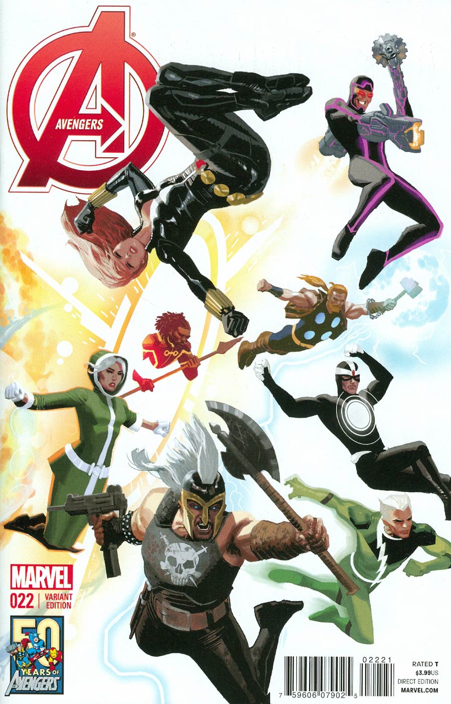 Avengers Vol 5 #22 Cover B Variant Avengers 50th Anniversary Cover (Infinity Tie-In)