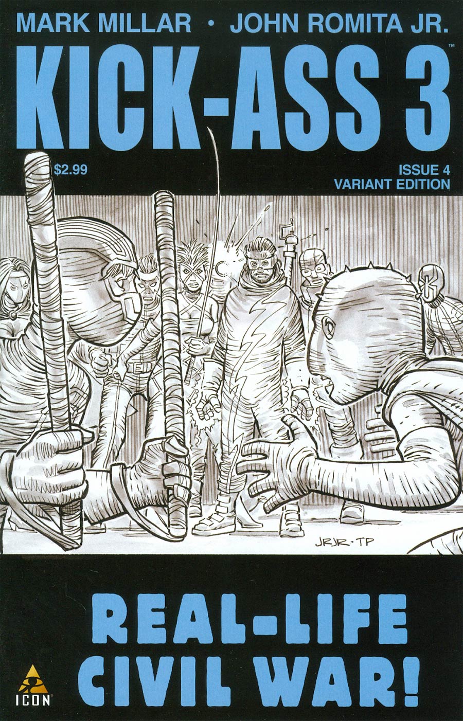 Kick-Ass 3 #4 Cover B Incentive John Romita Jr Sketch Cover