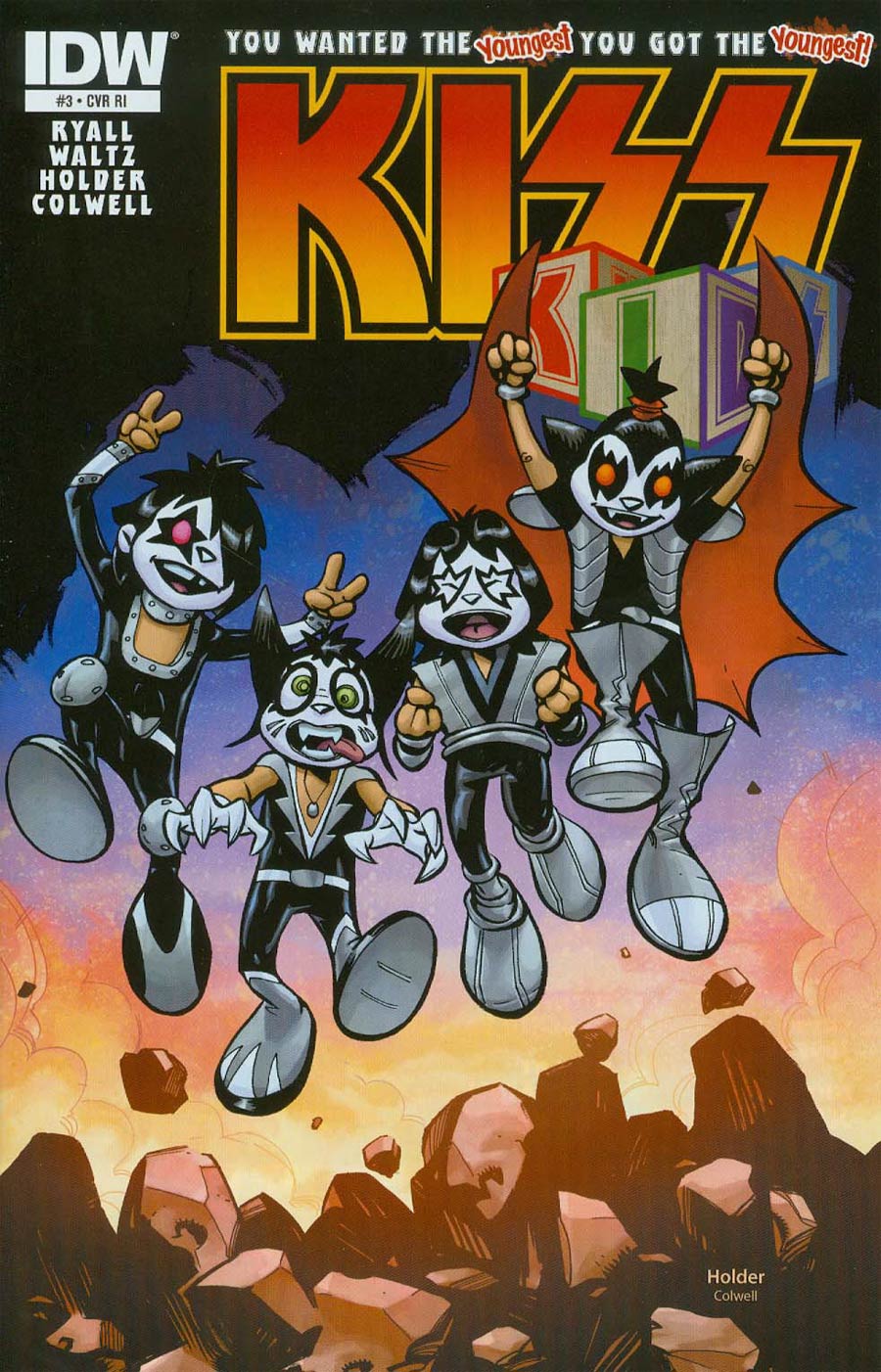 KISS Kids #3 Cover B Incentive Jose Holder KISS Kids Album Variant Cover