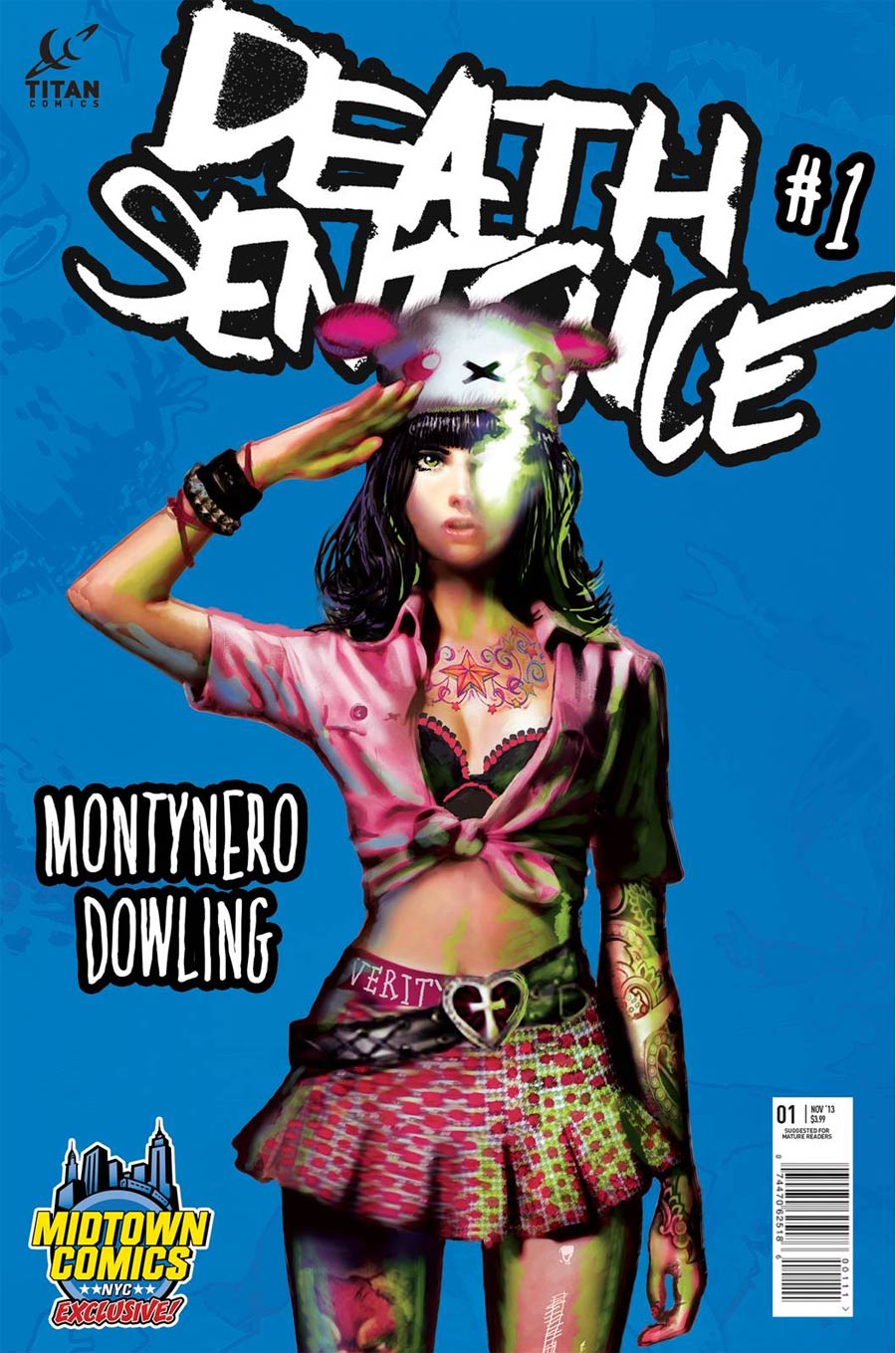 Death Sentence #1 Cover B Midtown Exclusive Encore Montynero Variant Cover